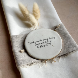 Your Handwritten Notes Captured in a Ceramic Ring Dish or Wedding Favour